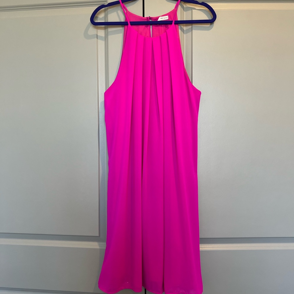 Versona Hot Pink Sleeveless Dress